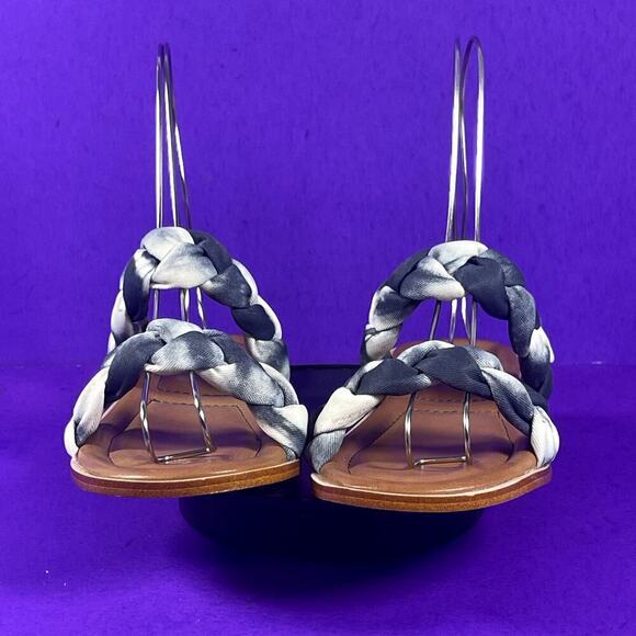 Korks Blue Tie Dye Pilar Braided Double Strap Slip On Sandals Women's Size 8-NEW - Picture 2 of 6